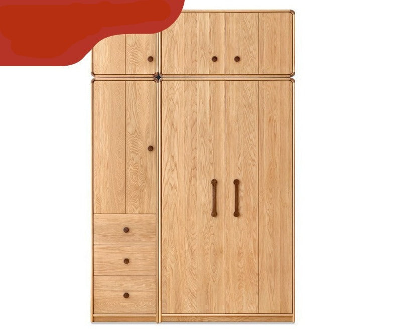 Oak Solid Wood Kids Wardrobe regarding