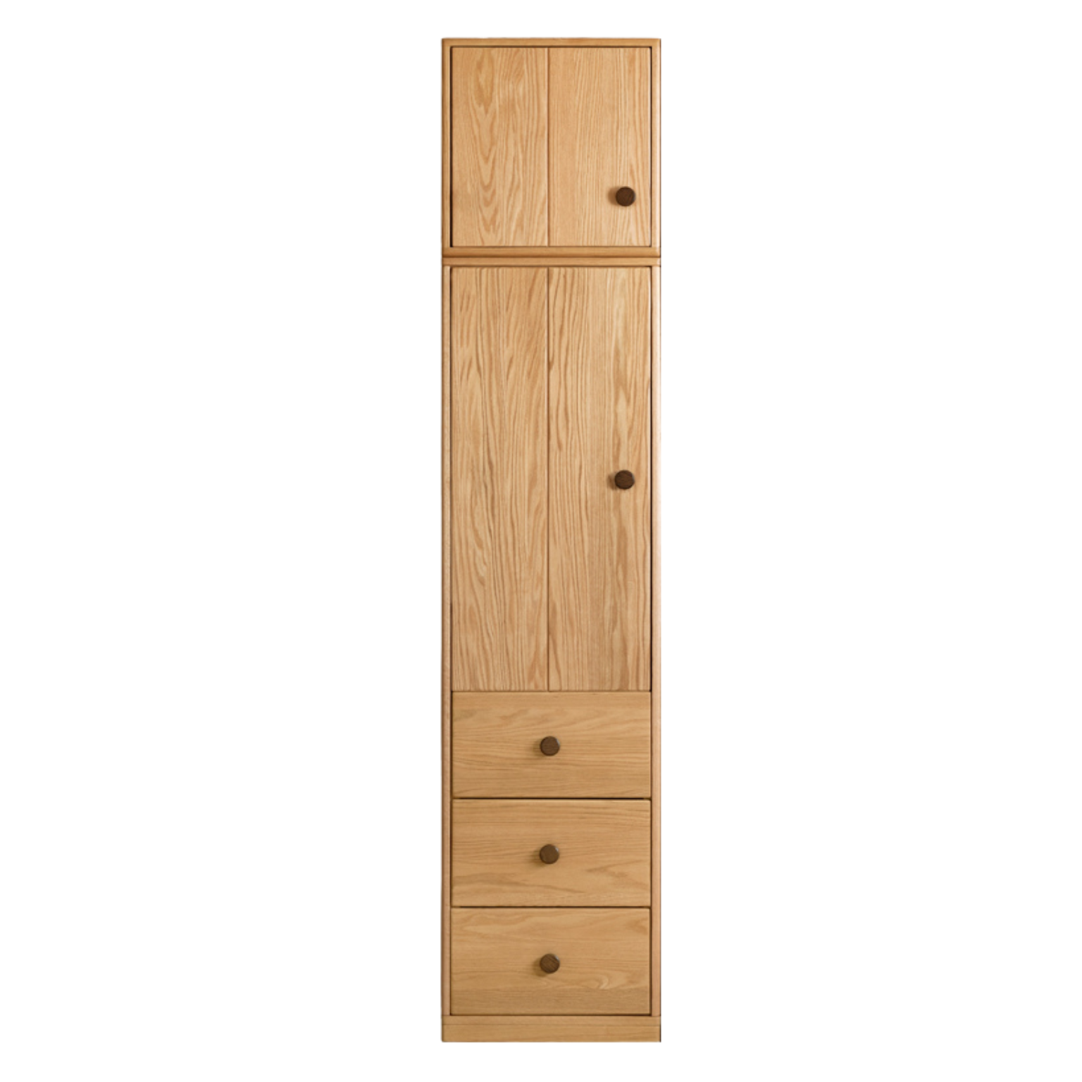 Oak Solid Wood Kids Wardrobe throughout
