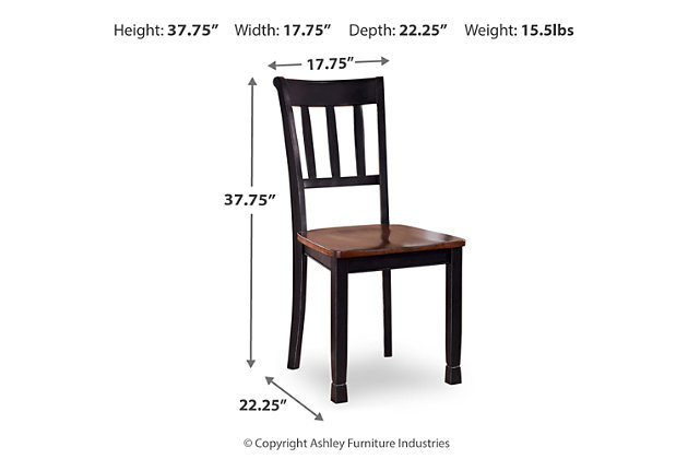Owingsville Dining Table And 4 Chairs And Bench Set | Ashley pertaining to Understanding the Craftsmanship Behind the Owingsville Black Brown Table