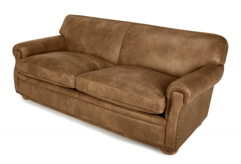 Parisian | Hobnail Leather 3 Seater Sofa From Old Boot Sofas regarding