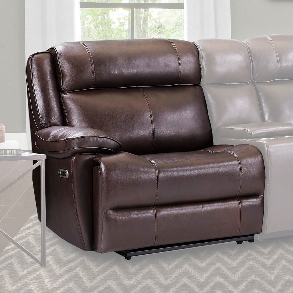 Parker Living Eclipse - Florence Brown Power Left Arm Facing Recliner ... with regard to