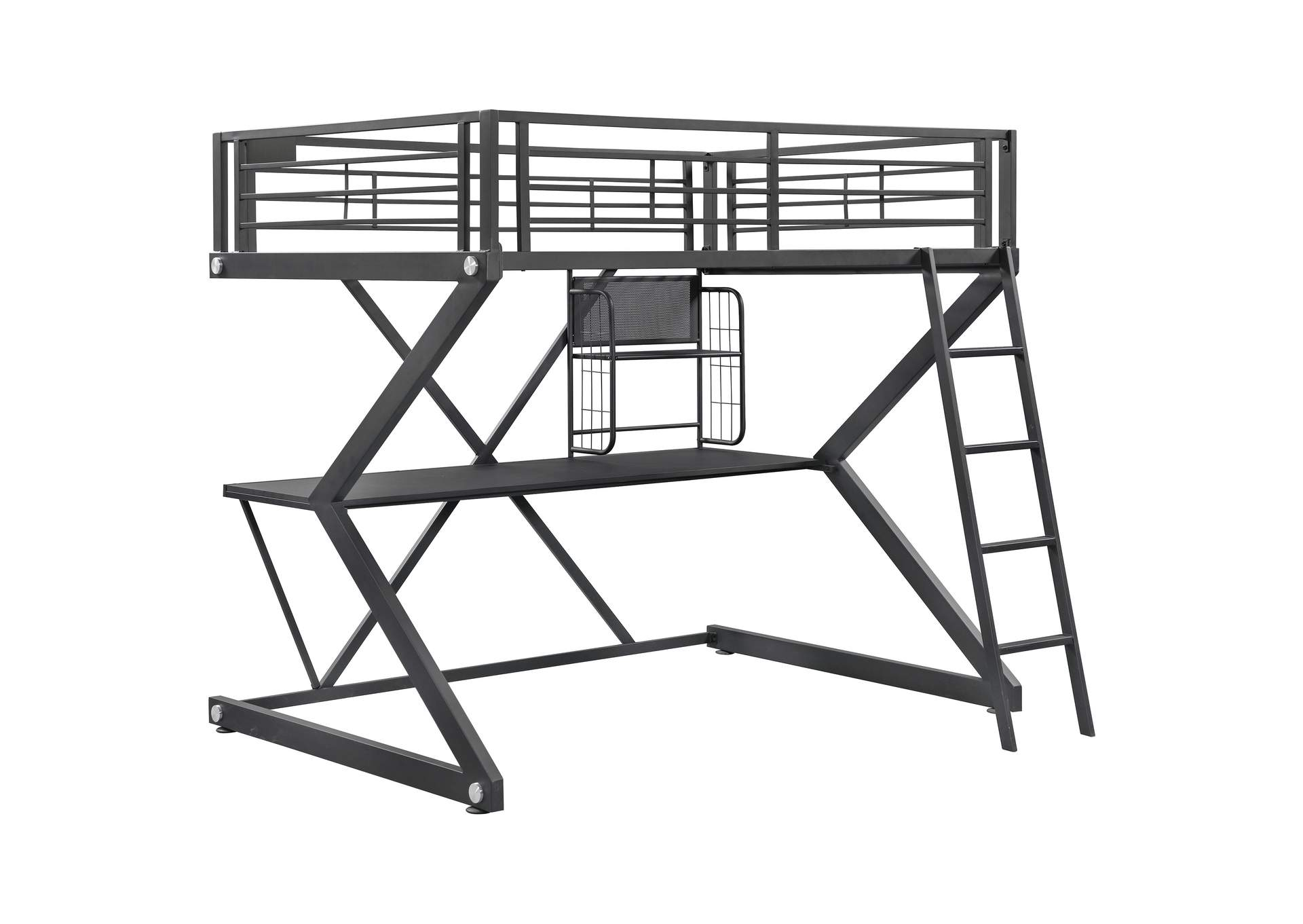 Parkview Full Workstation Loft Bed Black in
