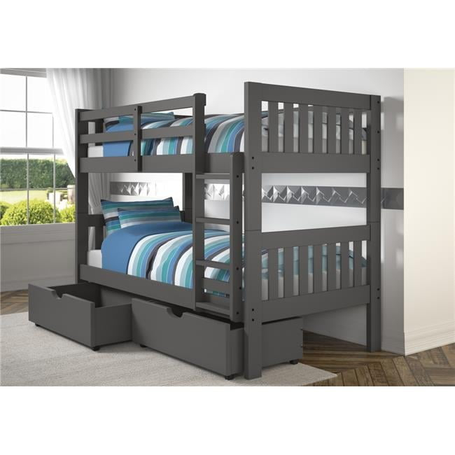 Pd-1010-3Dg-Tt-505 Twin Over Mission Bunk Bed With Storage Drawers ... with regard to Expert Insights into the Durability of the T/T Mission Bunk Bed
