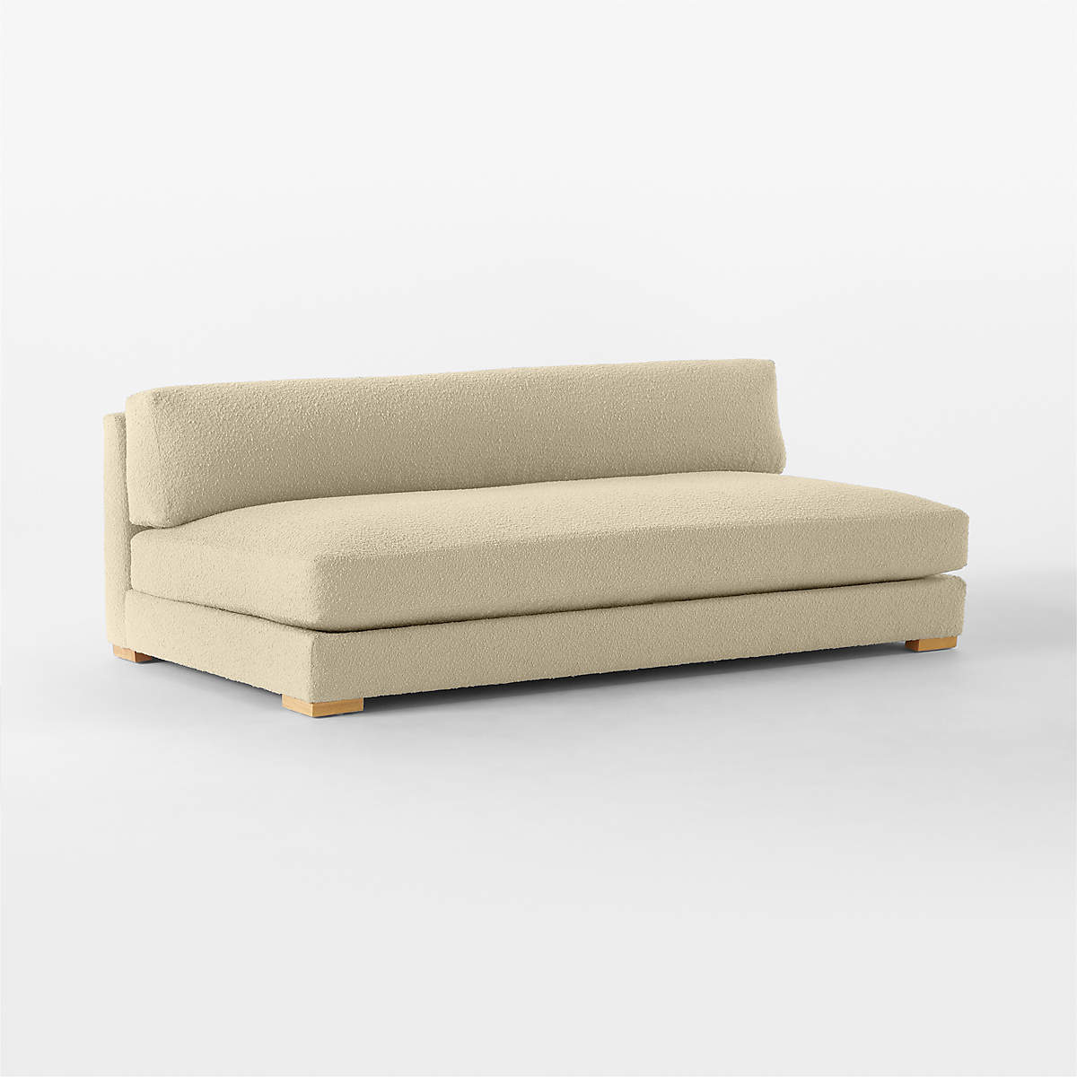 Piazza 82" Camel Brown Boucle Sofa With White Oak Legs + Reviews | Cb2 ... regarding