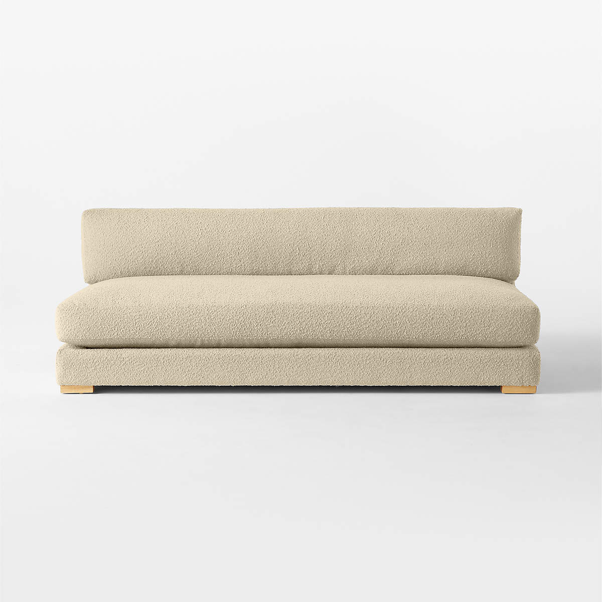 Piazza 82" Camel Brown Boucle Sofa With White Oak Legs + Reviews | Cb2 ... with regard to Styling Your Home Around the Versatile Mason 85" Camel Brown Beige Sofa