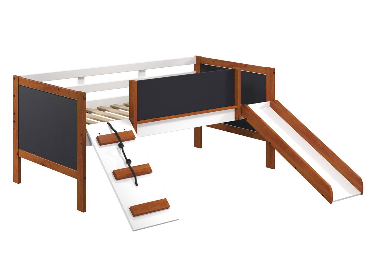 Playtime Twin Loft Bed With Slide in