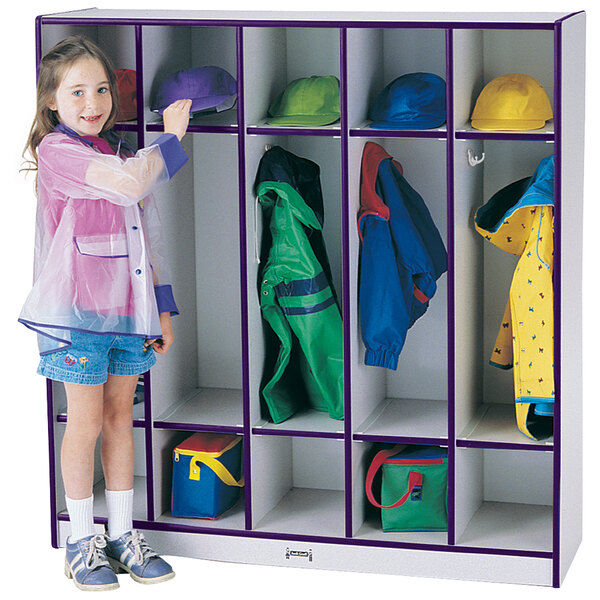 Rainbow Accents 2681Jcww004 48" X 15" X 50 1/2" 5-Section Purple ... regarding Unlocking Organization's Potential with the Rainbow Accents 5-Section Locker