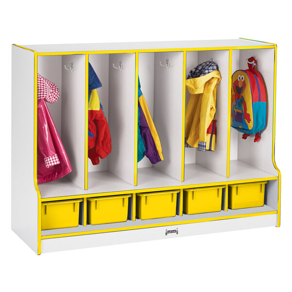 Rainbow Accents 6685Jcww007 48" X 17 1/2" X 35" Toddler-Height 5 ... with Unlocking Organization's Potential with the Rainbow Accents 5-Section Locker