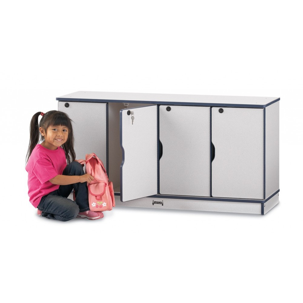 Rainbow Accents Stacking Lockable Lockers - Double Stack - Blue pertaining to The Blue Hue of Organization Exploring Rainbow Accents Stacking Lockers