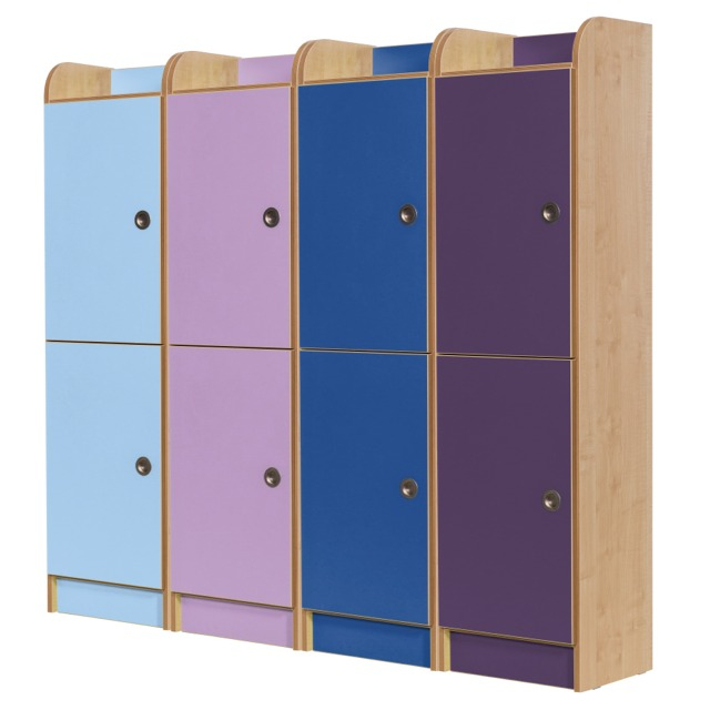 Rainbow High Lockers with Unlocking Organization's Potential with the Rainbow Accents 5-Section Locker