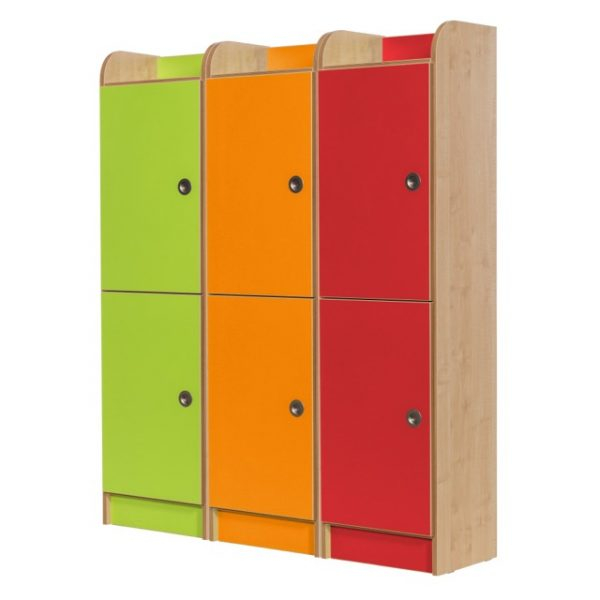 Rainbow Wood Lockers | Perfect For Primary Schools | Asllockers.co.uk with regard to