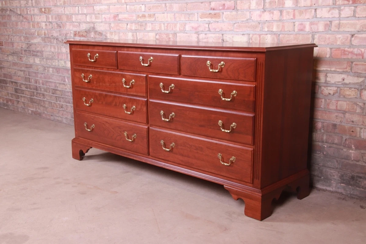 Red Cherry Wood Dresser in