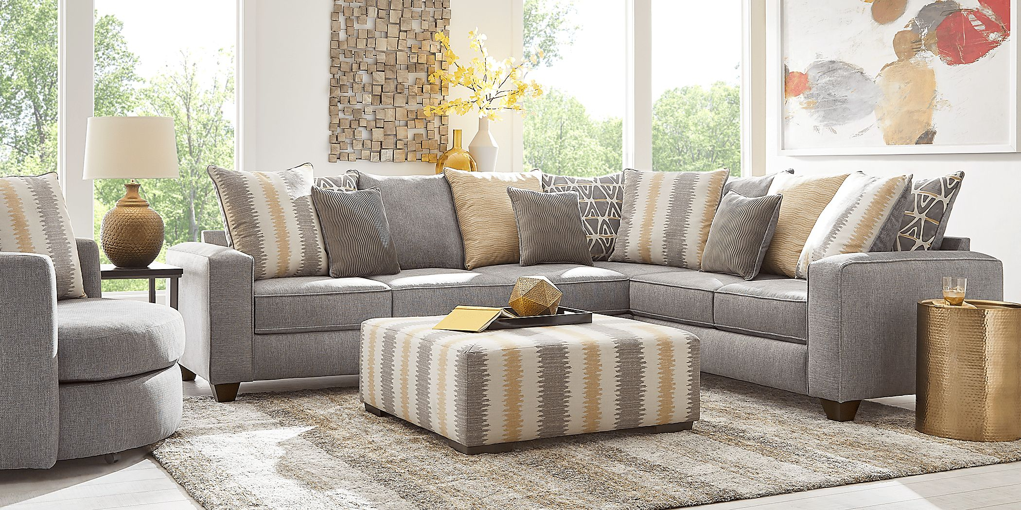 Robson Street Dark Gray 2 Pc Gel Foam Sleeper Sectional - Rooms To Go pertaining to Making a House a Home The Role of a Comfortable Gray Sectional