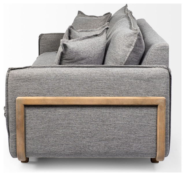 Roy I 84" Upholstered Three Seater Sofa - Transitional - Sofas - By ... with regard to Making the Most of Your Roy I Sofa A Guide to the Castlerock Gray Model