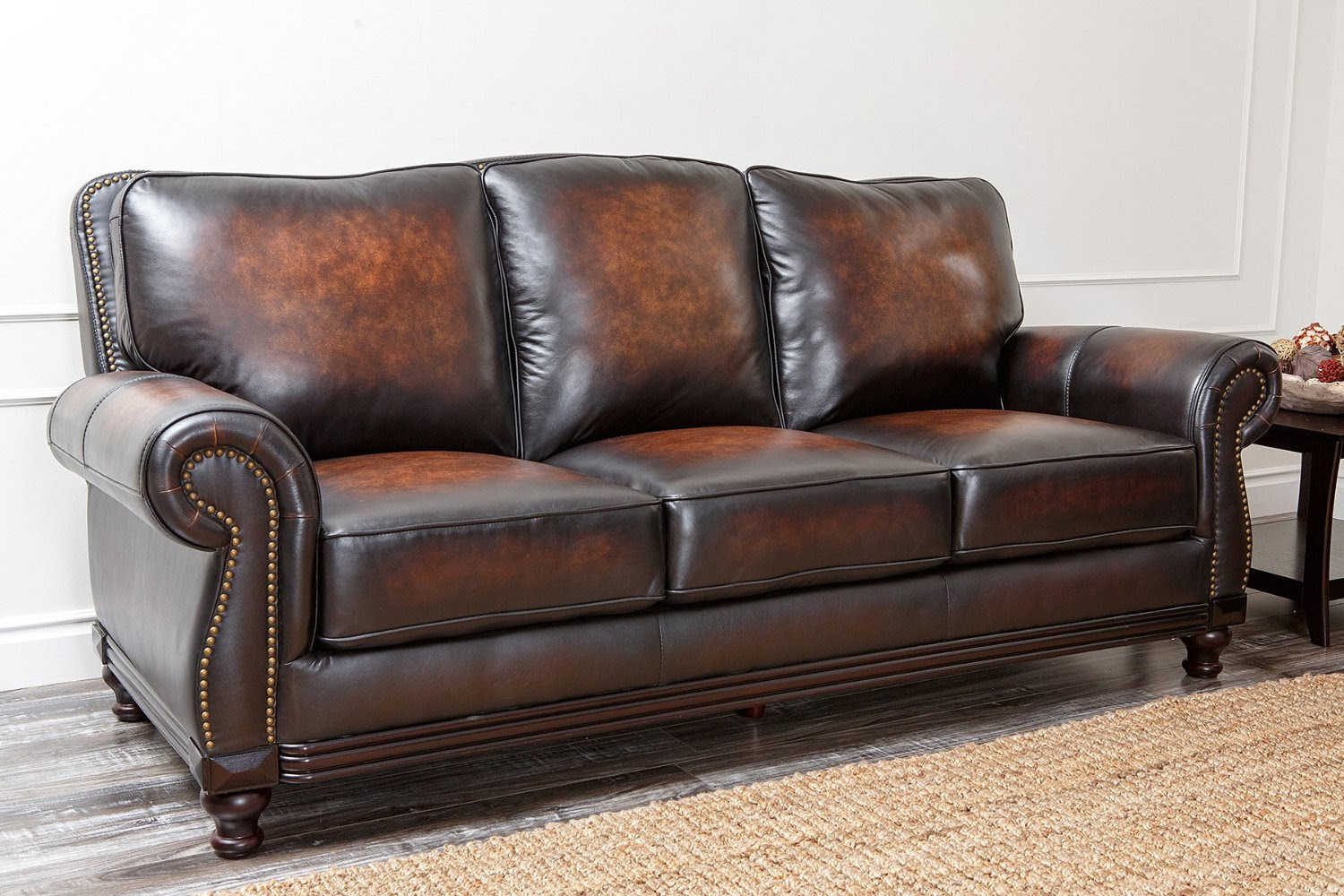 Rustic Top Grain Leather Modern Sofa W/Optional Items - Baby Shower Ideas for Elevate Your Living Space with the Waco Rustic Modern Top Grain Leather Sofa Slate