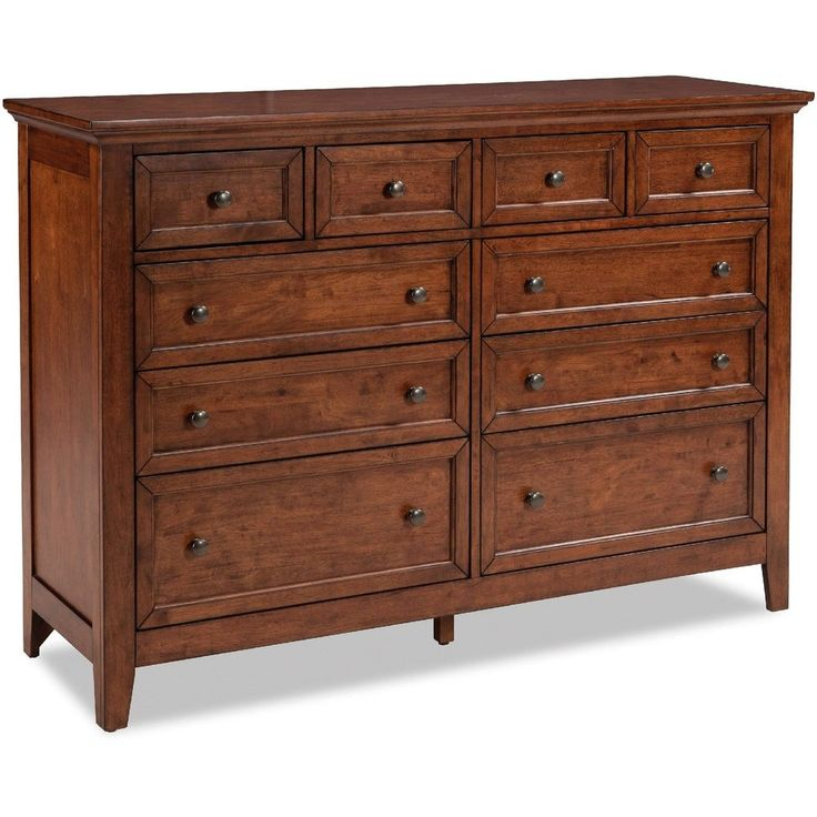 San Mateo Tuscan Brown 10-Drawer Dresser, Intercon within