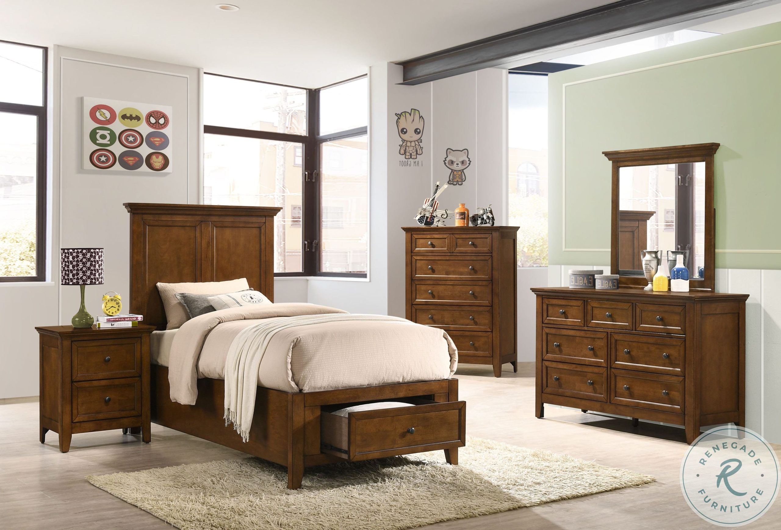 San Mateo Youth Tuscan 7 Drawer Dresser From Intercon | Coleman Furniture intended for