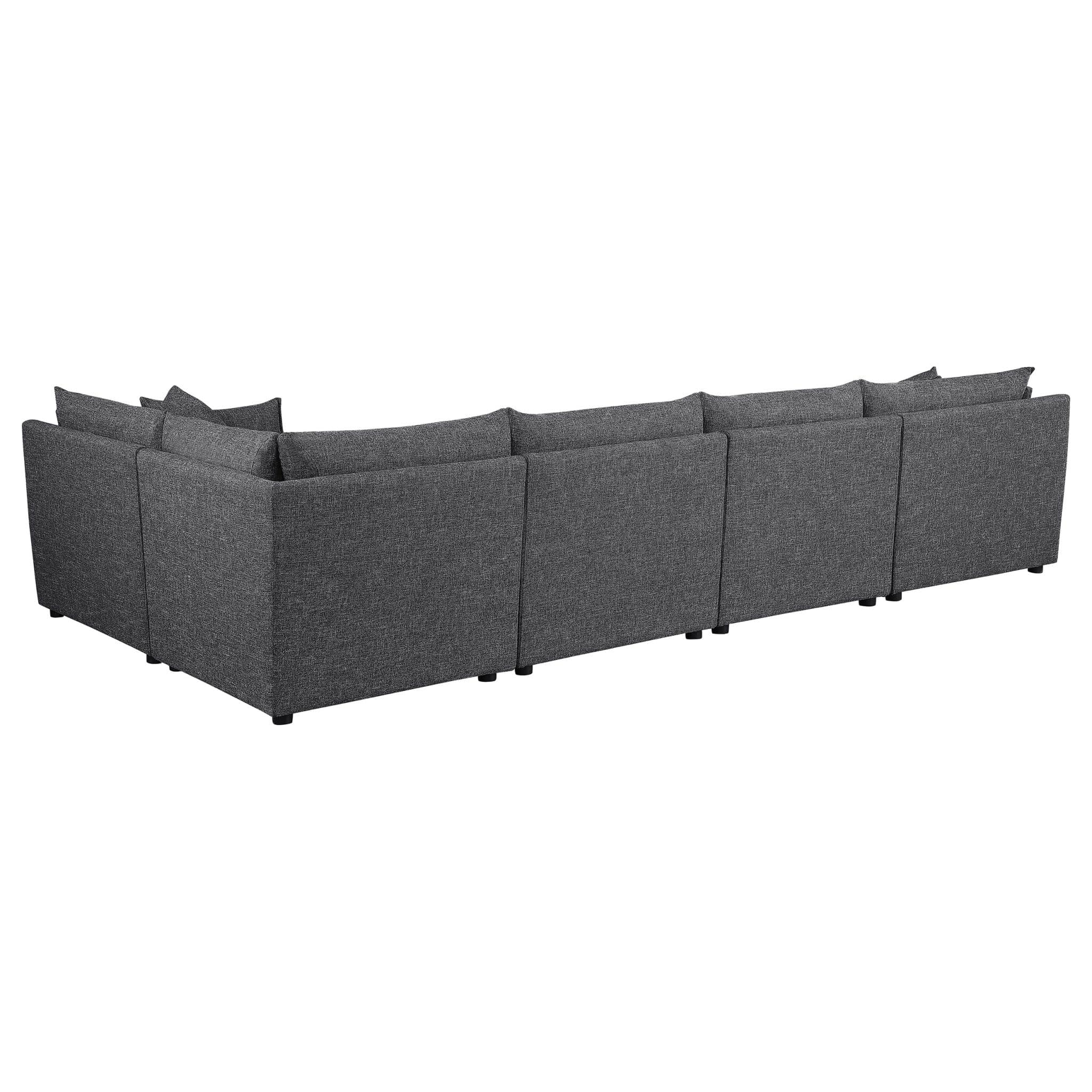 Sasha 6 Pc Gray Modular Sectional Sofa - Kfrooms with regard to