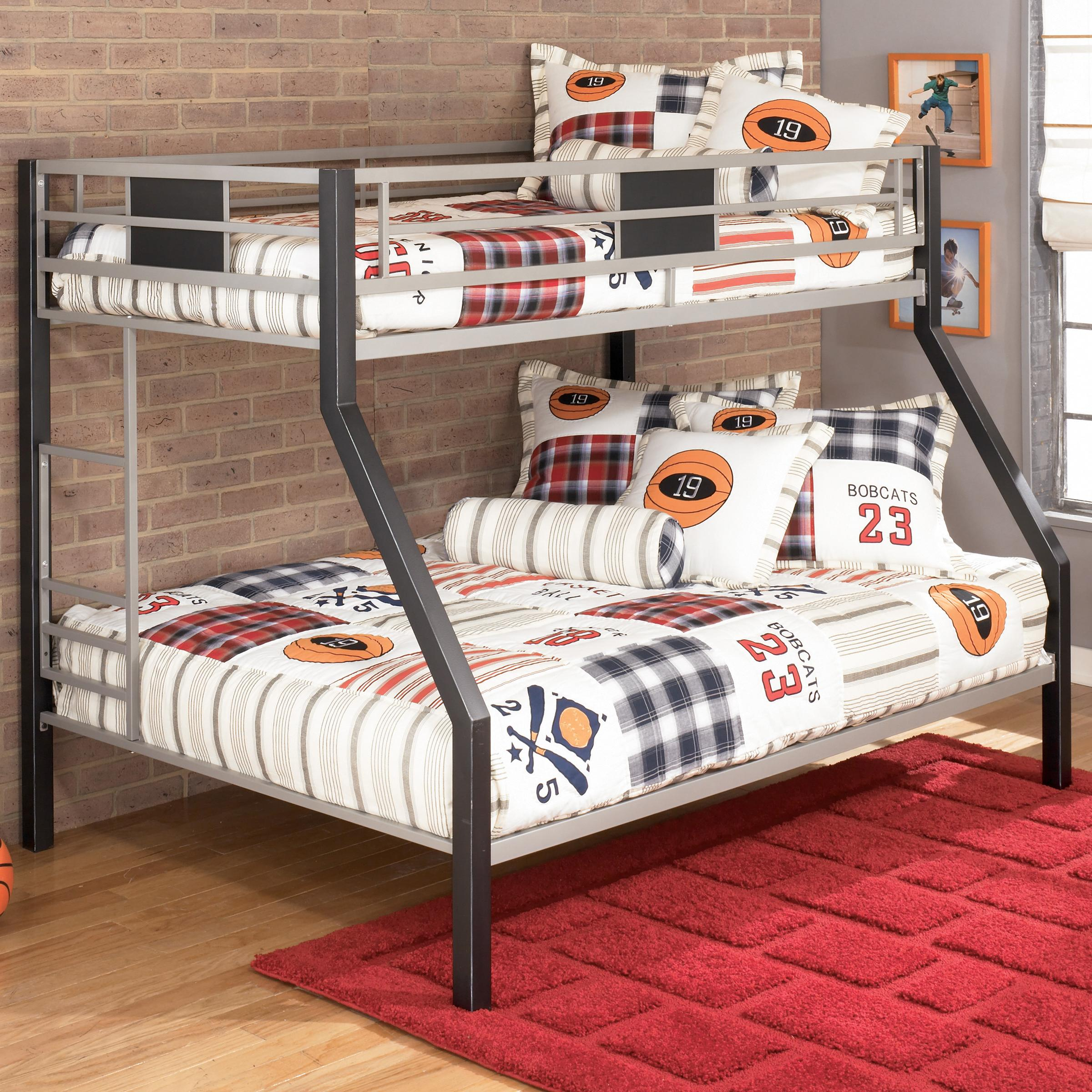 Signature Design By Ashley Danny Twin Over Full Metal Bunk Bed ... intended for