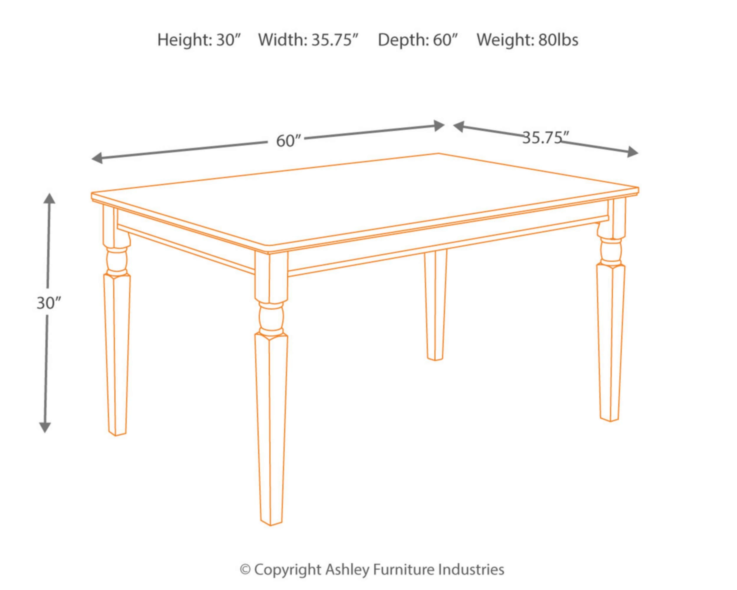 Signature Design By Ashley Owingsville Rustic Farmhouse Dining Room ... inside Understanding the Craftsmanship Behind the Owingsville Black Brown Table