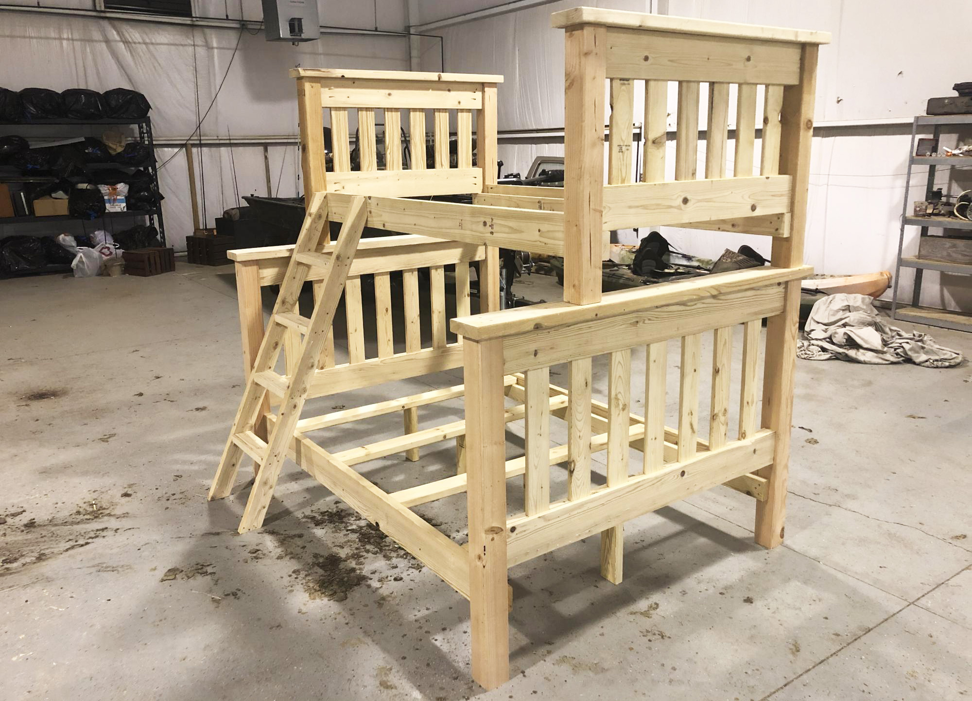 Simple Bunk Bed Plans (Twin Over Full) | Ana White within Maximizing Space With the Bowery Hill Twin Over Full Bunk Bed