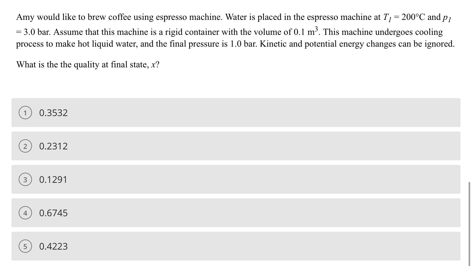 Solved Amy Would Like To Brew Coffee Using Espresso Machine. | Chegg.com intended for Beyond the Brew Exploring the Full Potential of the Tent Bed Espresso W/Blue Tent Kit