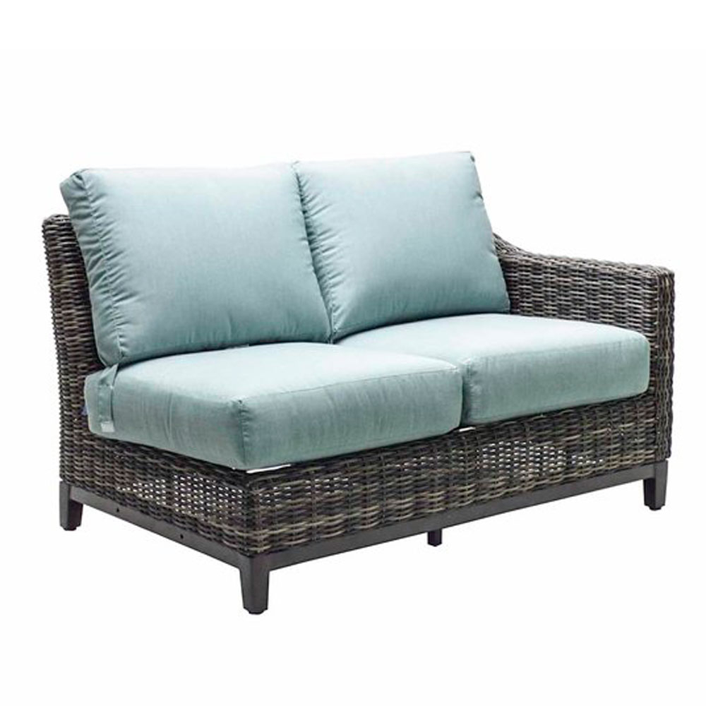 Somerset Right-Loveseat Sectional | California Patio | Outdoor Patio ... with regard to Bringing Mid-Century Charm Home The Somerset Taupe Velvet Right Sectional Explained