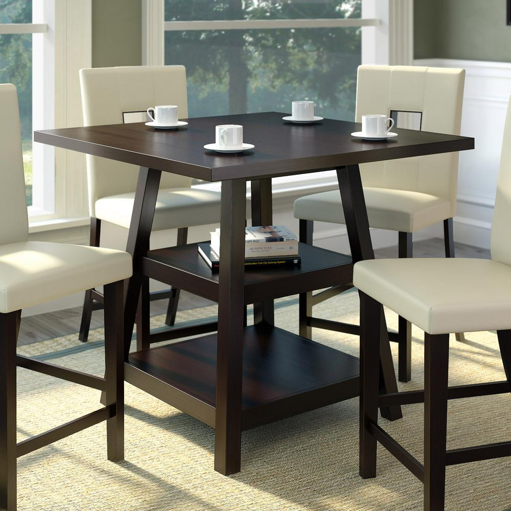 Square Counter Top Dining Table At Jaime Wingate Blog within Freda Square 36" Counter Height Dining Table Cappuccino Understanding Its Charm