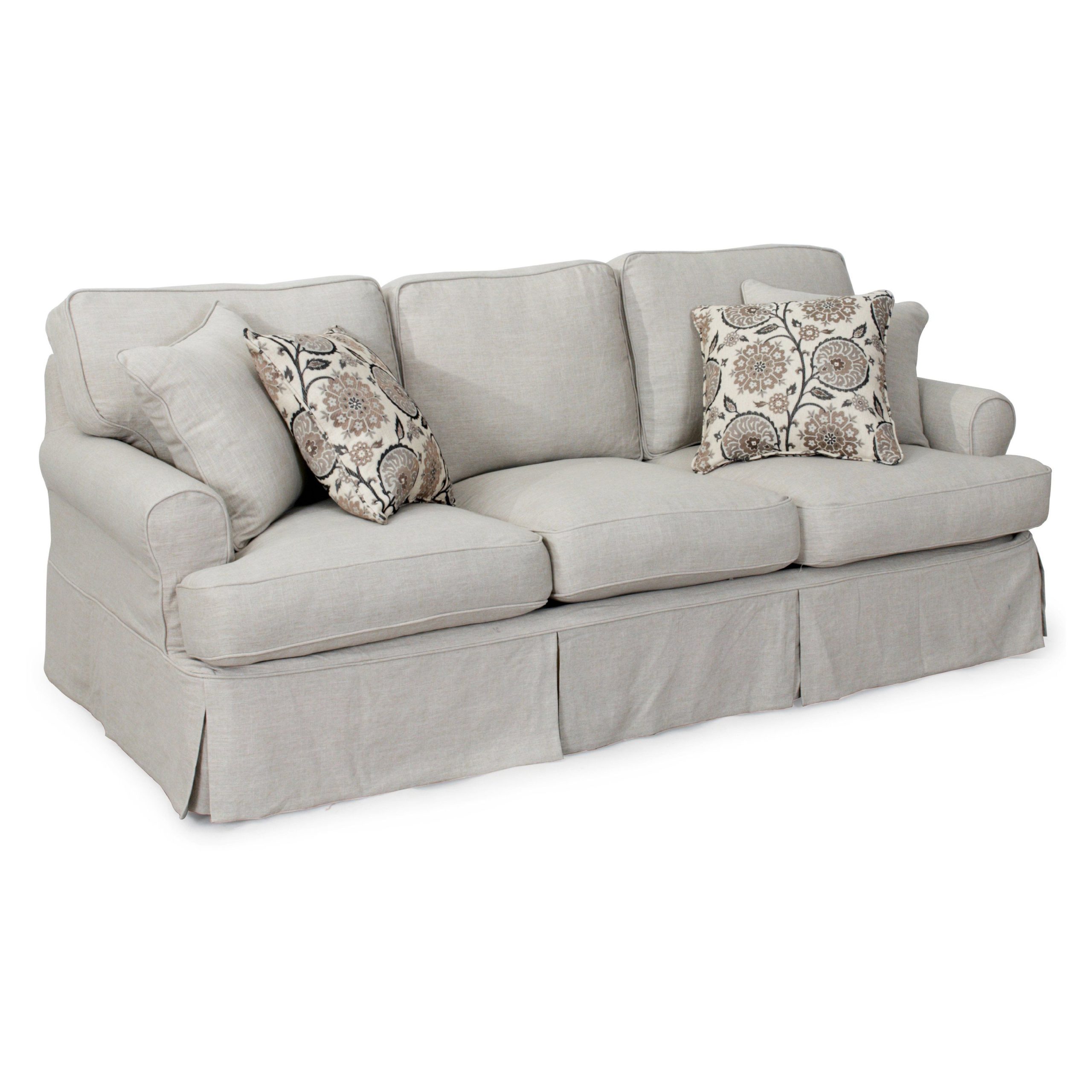 Sunset Trading Horizon Slipcovered Sofa | Www.hayneedle.com | Cushions ... for Elevate Your Decor with the Versatile White Horizon Sofa from Sunset Trading
