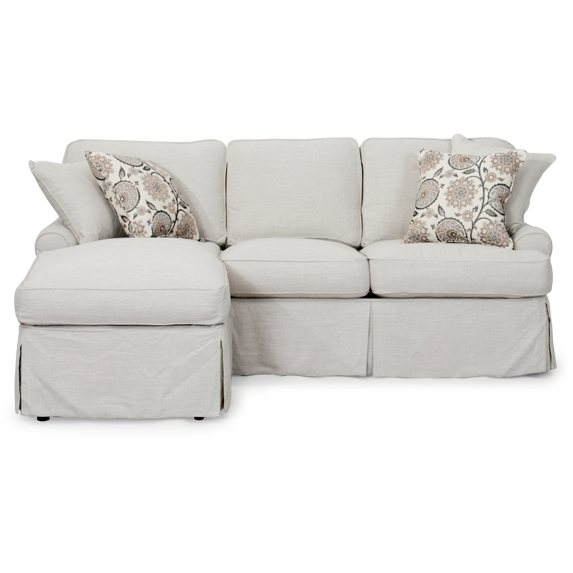 Sunset Trading Horizon Sofa And Chaise T-Cushion Slipcover Set | Ebay with regard to