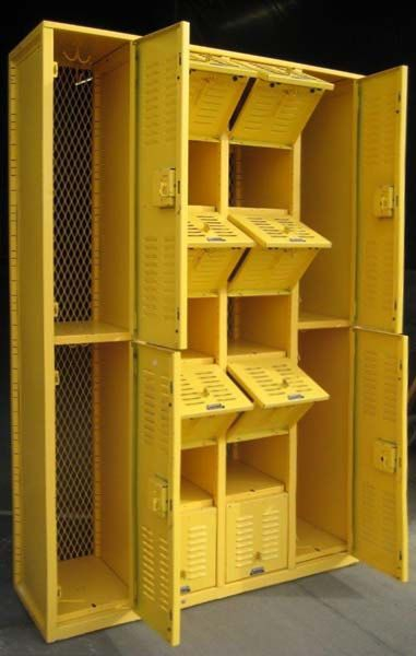 Sunshine Yellow Locker Wardrobe Vintage By Dustysrustylockers | Vintage ... regarding More Than Just Storage Creative Uses for Your Yellow Coat Locker