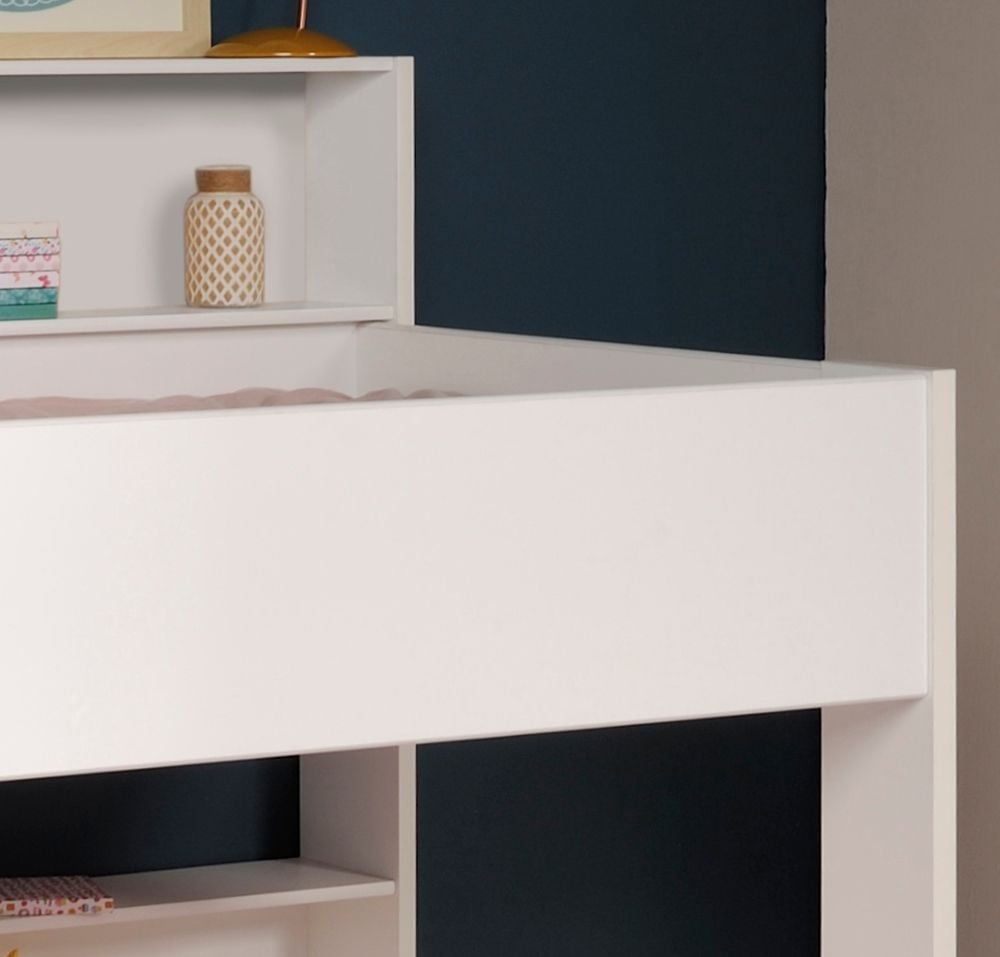 Tam Tam White And Oak Wooden Bunk Bed Frame - Eu Single throughout