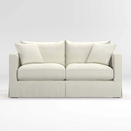 The Best Modern Slipcovered Sofas For Your Living Room (2024) - Candie ... throughout Achieving Serenity The Minimalist Modern White Slipcovered Sofa
