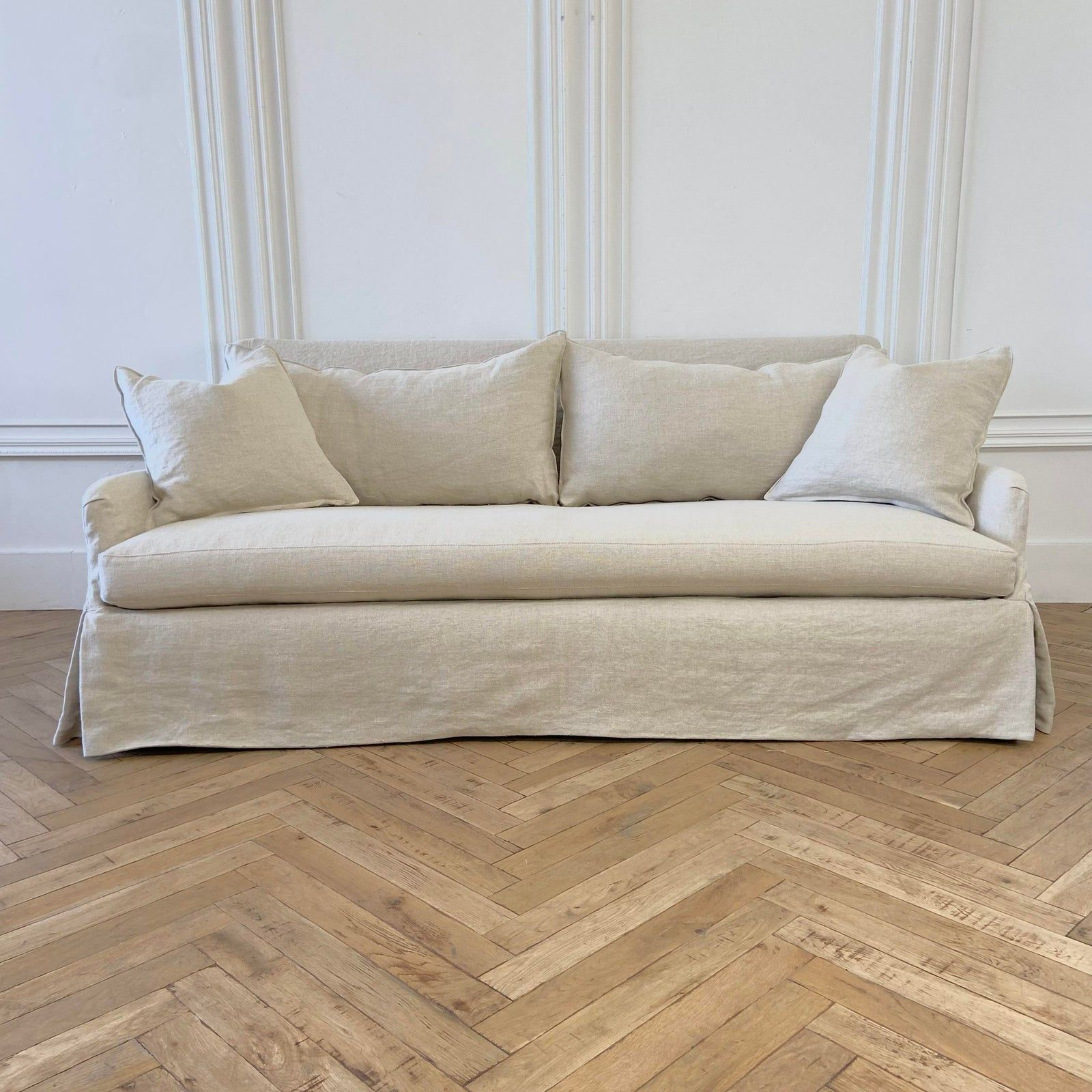 The Lucy Slip Cover Sofa | Slipcovered Sofa, Minimalist Design Sofa ... with
