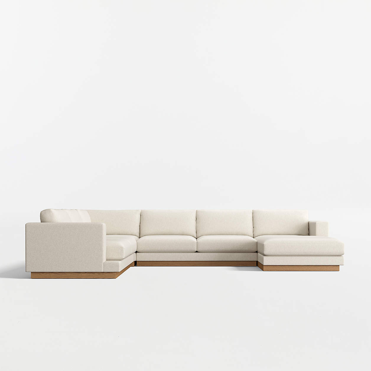 Tidal 4-Piece L-Shaped Sectional Sofa With Right-Arm Chaise + Reviews ... pertaining to Maximizing Comfort and Style with Your Tan L-Shaped Sectional