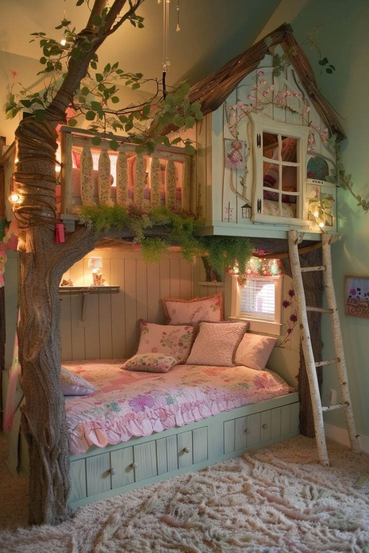 Top 25 Attractive Bunk Bed Ideas That Your Kids Will Love pertaining to Creating a Cozy Haven How to Style the Dinsmore Bunk Bed