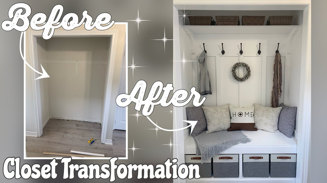 Transform A Closet Into A Mudroom intended for Transforming Closets The Impact of the Mars 2-Shelf Design