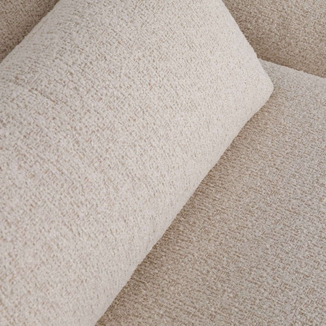 Twiggy Micro Beige Boucle Chaise Sectional Sofa - Kfrooms within