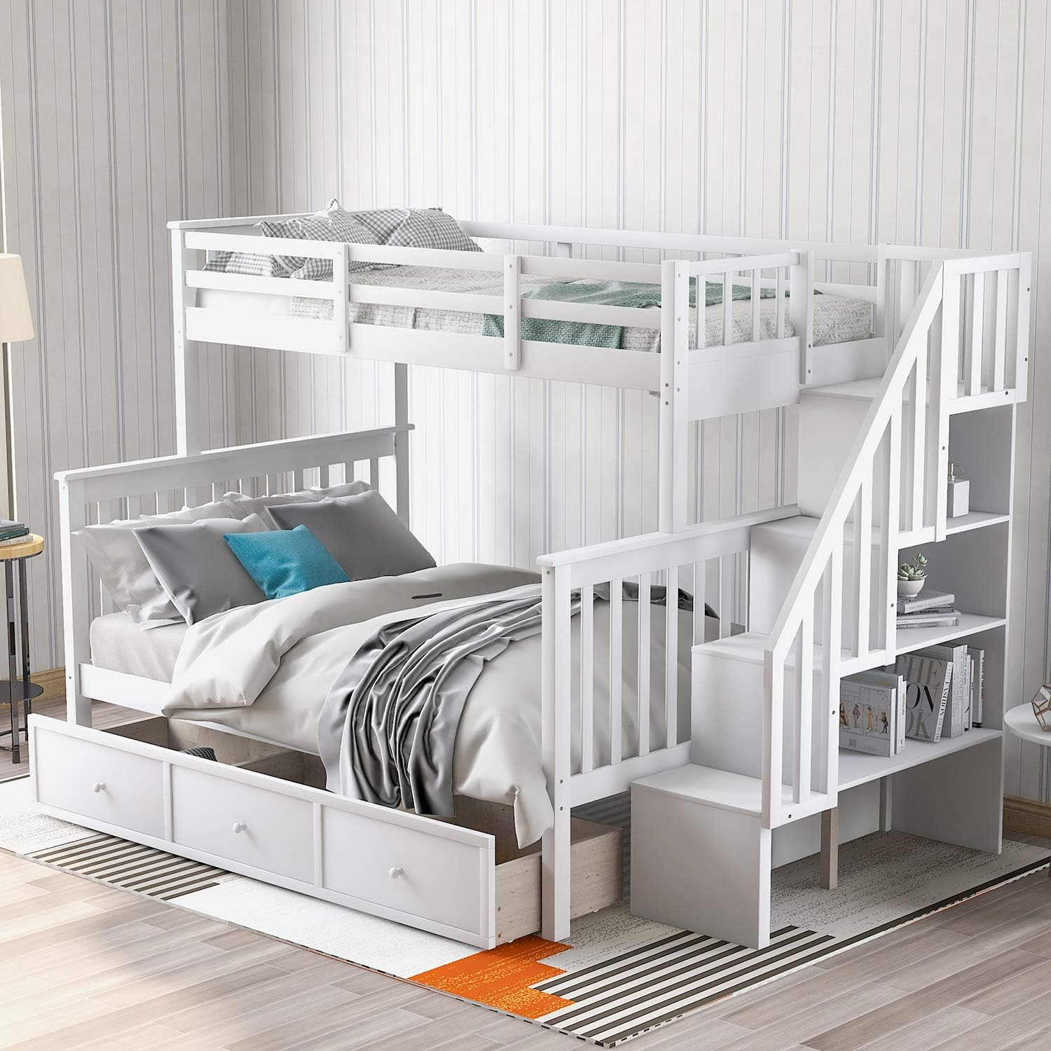 Twin Over Full Bunk Bed Solid Wood At Frank Keith Blog intended for Solid Wood Safety and Style Unpacking the Twin Over Full Pine Bunk Bed