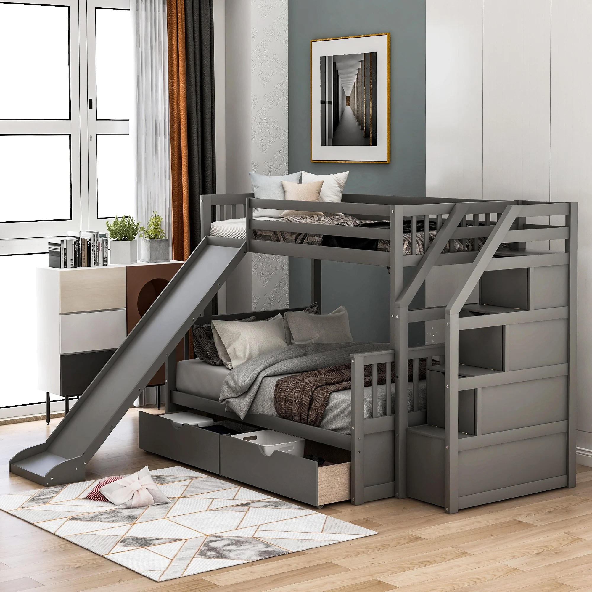 Utilizing Space With Bunk Beds With Steps And Storage - Home Storage ... in