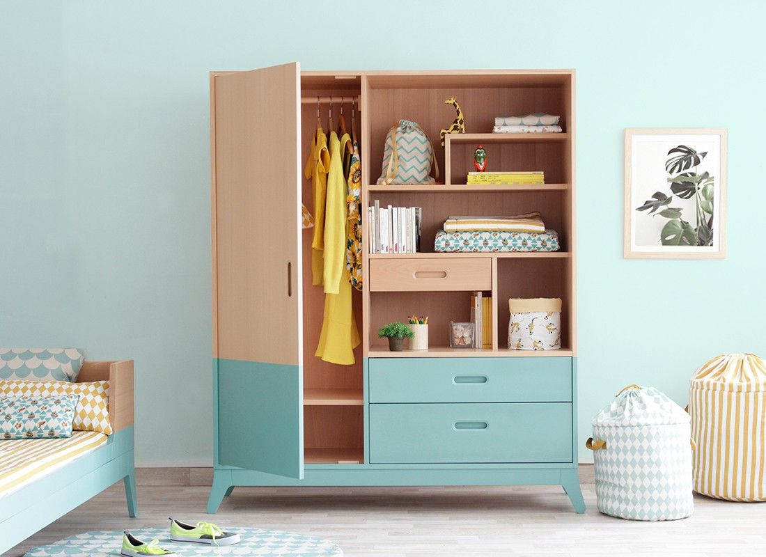 Wardrobe Horizon Tropical Green - Wardrobes - Furniture (Con Imágenes ... inside