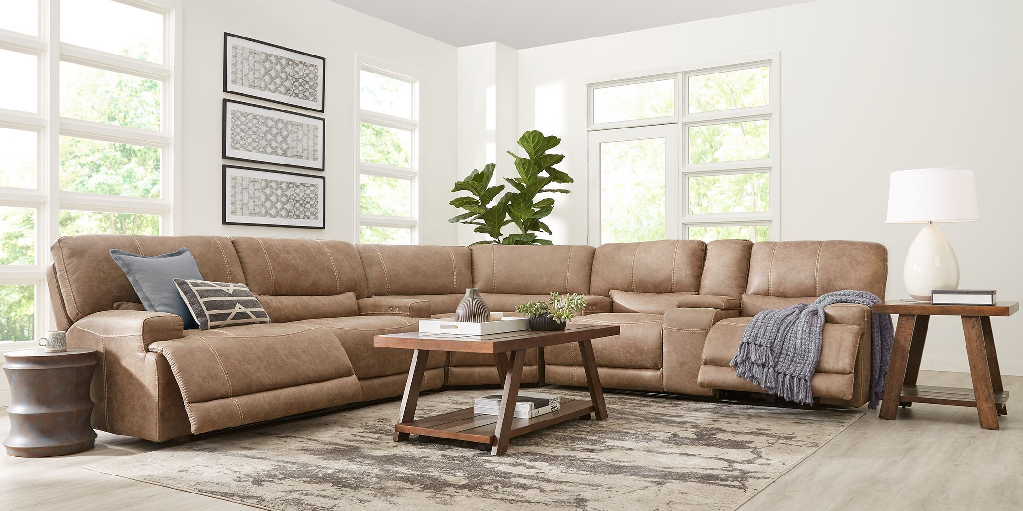 Warrendale Beige 3 Pc Power Reclining Sectional In 2020 | Sectional ... with