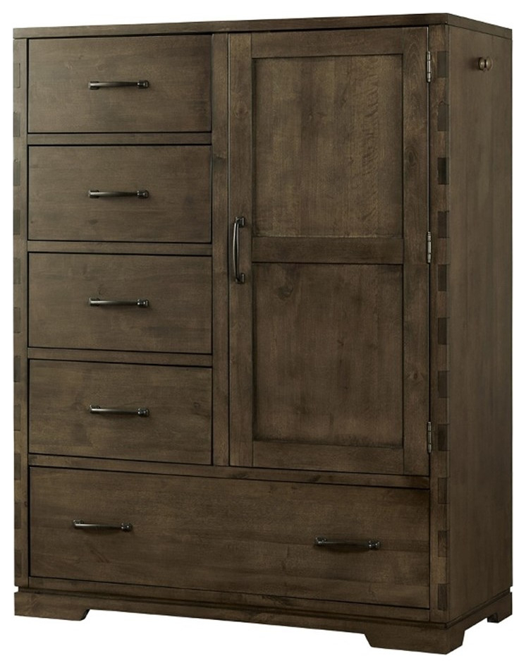 Westwood Design Dovetail Contemporary Wood Chifferobe In Graphite Gray ... with Style Meets Functionality The Westwood Leland Chifferobe in Sandwash Gray