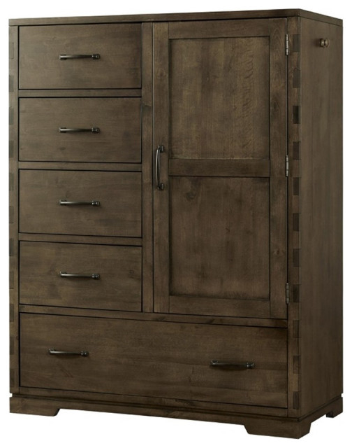 Westwood Design Dovetail Contemporary Wood Chifferobe In Graphite Gray ... with
