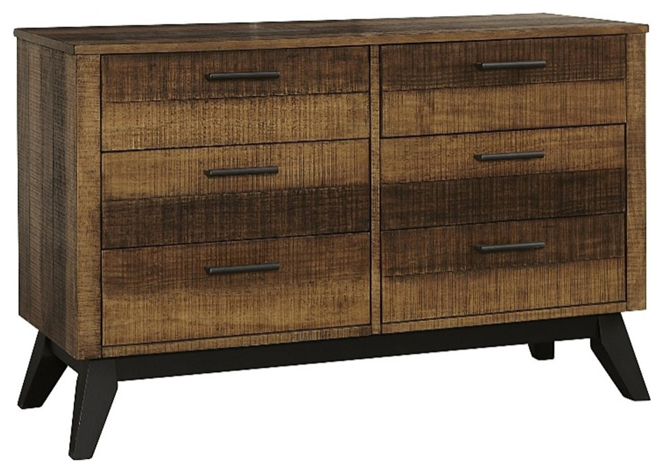 Westwood Design Urban Rustic 6-Drawer Wood Dresser In Brushed Wheat ... throughout The Enduring Appeal of the Westwood Urban Rustic Design