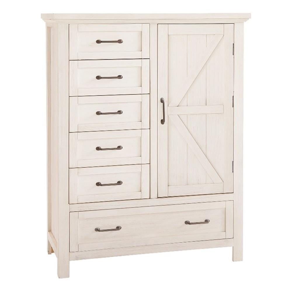 Westwood Design Westfield Wood Chifferobe Brushed White - Walmart.com pertaining to