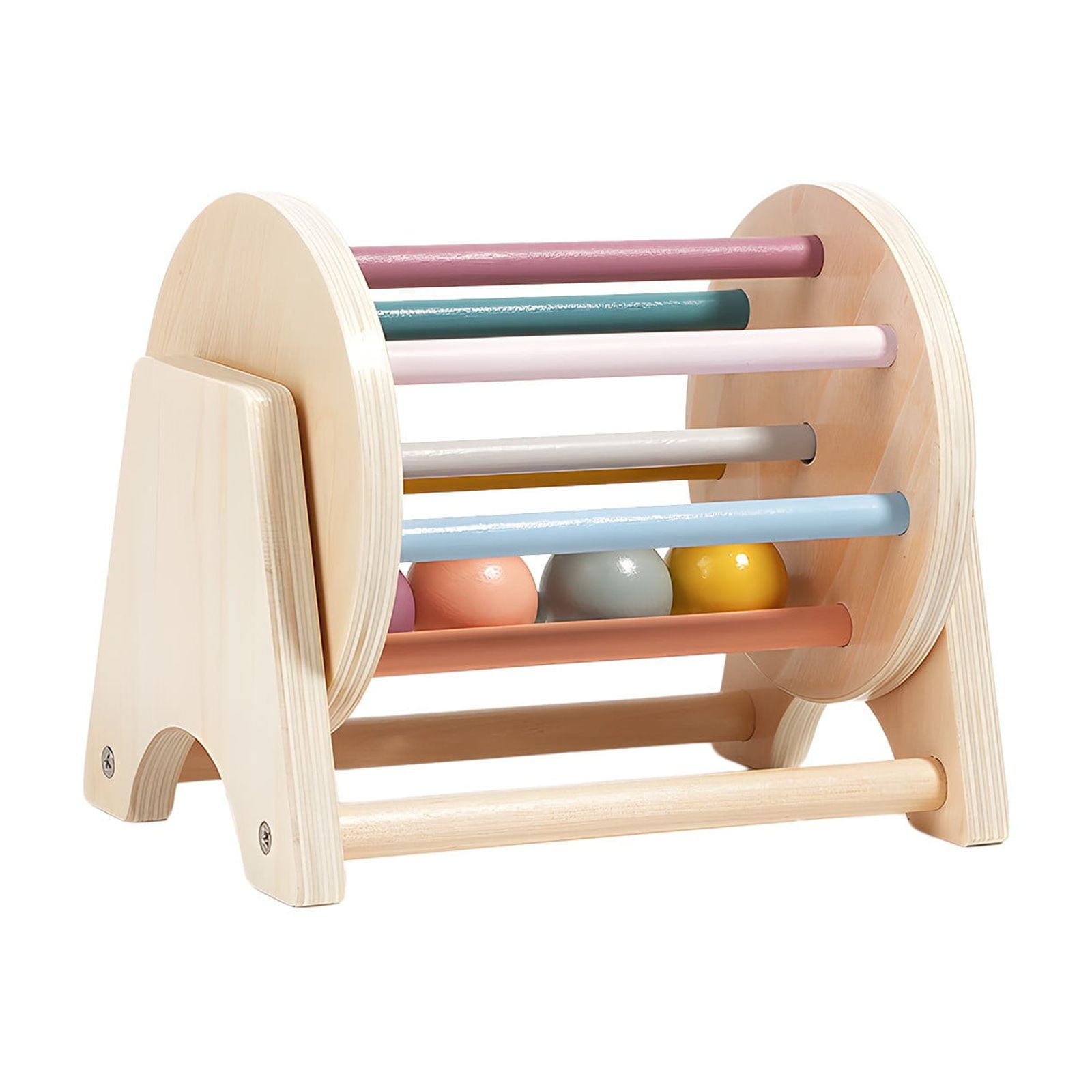 Wooden Rolling Drum Toy For Kids Beech Wood Tabletop Musical Instrument ... with Unlocking the Durability of Beech Wood for Your Child's Wardrobe