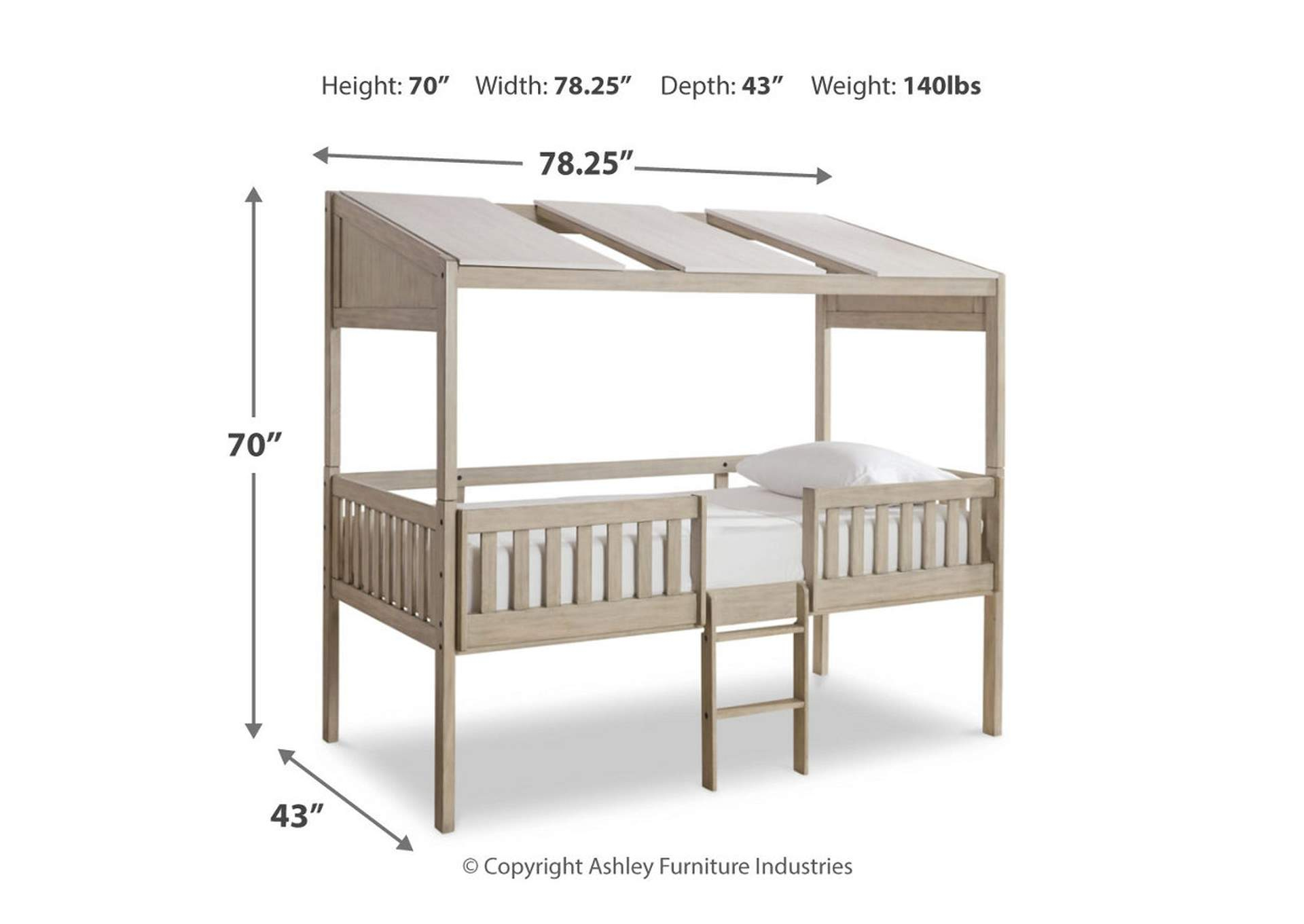 Wrenalyn Twin Loft Bed within