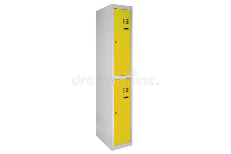 Yellow Lockers For Locker Room. Change Room Metal Box Stock Photo ... throughout Choosing the Right Yellow Lockers for Your Space Needs
