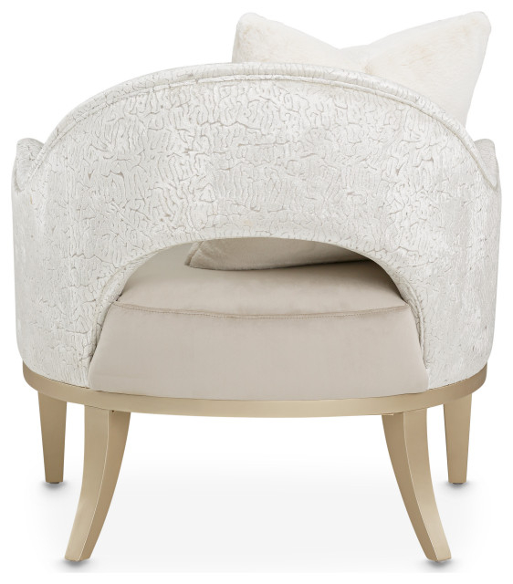 Yvette Accent Chair - Porcini/Champagne - Contemporary - Armchairs And ... for Discovering the Luxurious Charm of the Yvette Sofa in Porcini/Champagne